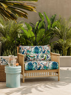 CCF086504 Bosque Dreams Indoor Outdoor Multi Emma J Shipley Indoor Outdoor Wild Escape Fabric by Clarke & Clarke