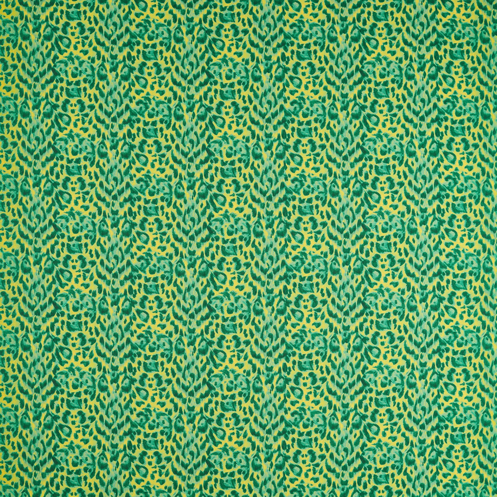 CCF086602 Felis Indoor Outdoor Lime Emma J Shipley Indoor Outdoor Wild Escape Fabric by Clarke & Clarke