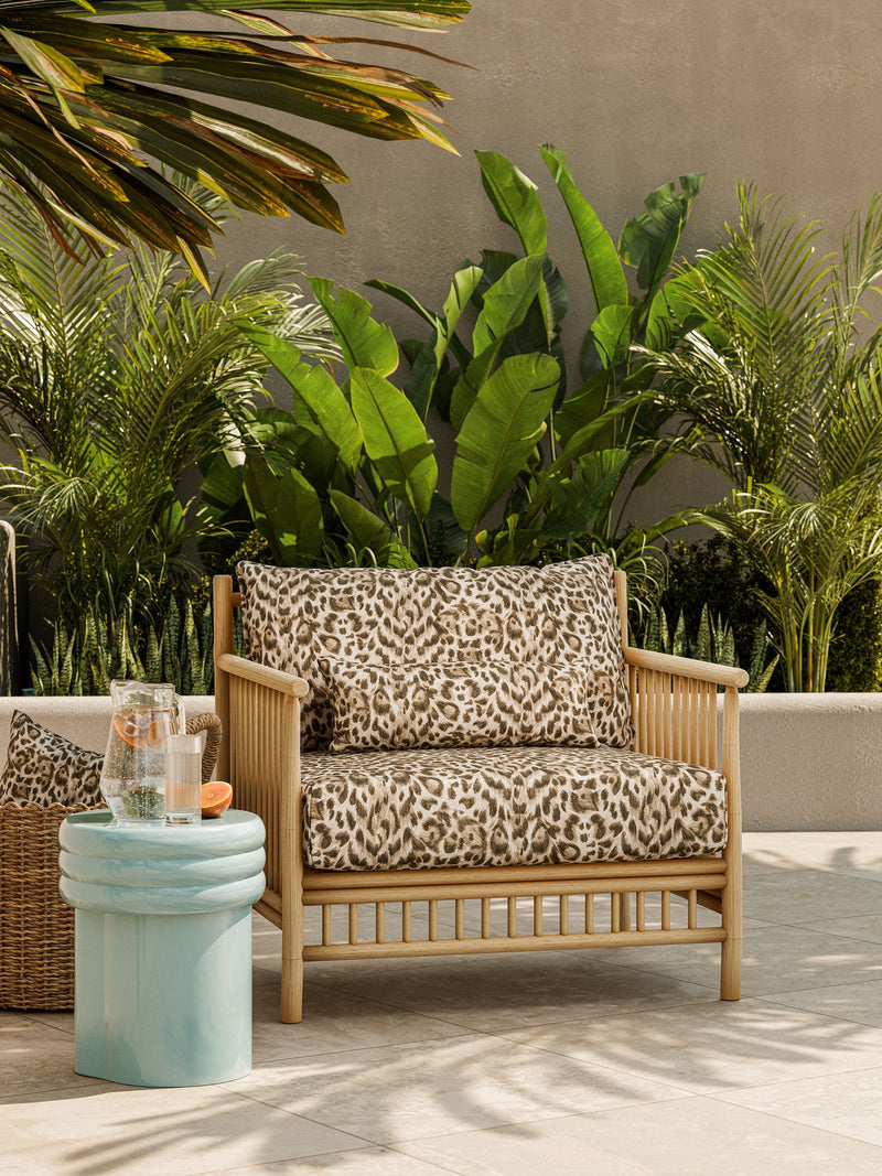 CCF086603 Felis Indoor Outdoor Bronze Emma J Shipley Indoor Outdoor Wild Escape Fabric by Clarke & Clarke