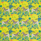 CCF086701 Lost World Indoor Outdoor Lime Emma J Shipley Indoor Outdoor Wild Escape Fabric by Clarke & Clarke