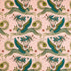 Lynx Indoor Outdoor Pink Emma J Shipley Indoor Outdoor Wild Escape Fabric by Clarke & Clarke
