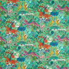 CCF086901 Paradise Lost Indoor Outdoor Green Emma J Shipley Indoor Outdoor Wild Escape Fabric by Clarke & Clarke