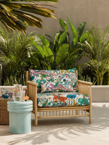CCF086902 Paradise Lost Indoor Outdoor IVory Emma J Shipley Indoor Outdoor Wild Escape Fabric by Clarke & Clarke