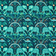 Zambezi Indoor Outdoor Teal Emma J Shipley Indoor Outdoor Wild Escape Fabric by Clarke & Clarke