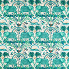 CCF087102 Zambezi Indoor Outdoor Green Emma J Shipley Indoor Outdoor Wild Escape Fabric by Clarke & Clarke