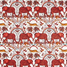 CCF087103 Zambezi Indoor Outdoor Flame Emma J Shipley Indoor Outdoor Wild Escape Fabric by Clarke & Clarke