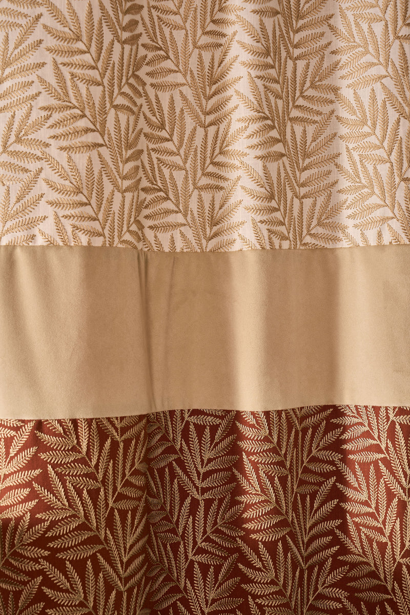CCF0881-01 VIrgata Cinnamon Expressions Fabric by Clarke & Clarke