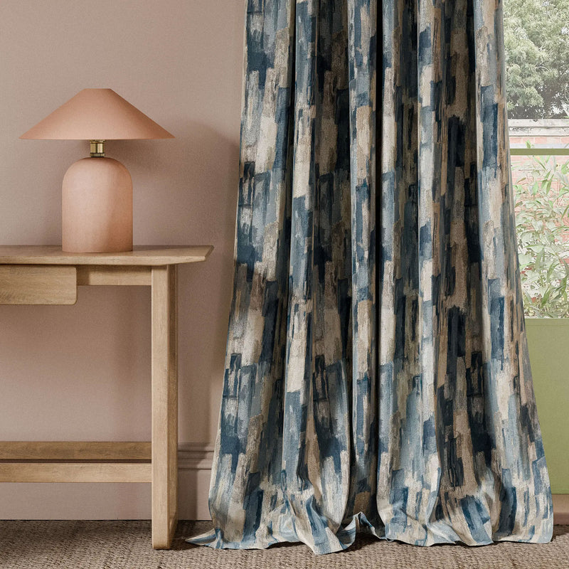 CCF0884-01 Cityscape Print Linen Elements Fabric by Clarke & Clarke