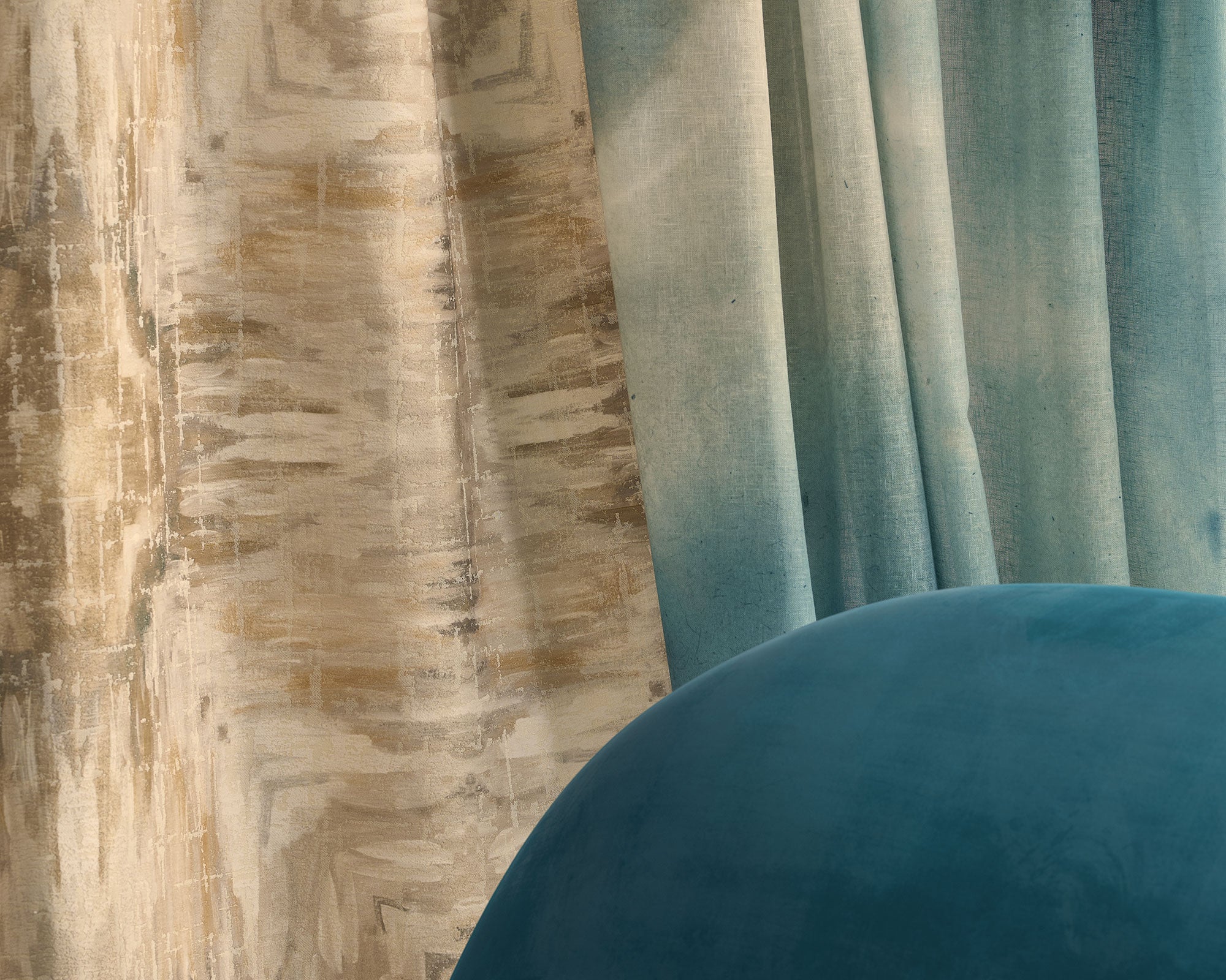 CCF0888-01 Kalia Print Natural Elements Fabric by Clarke & Clarke