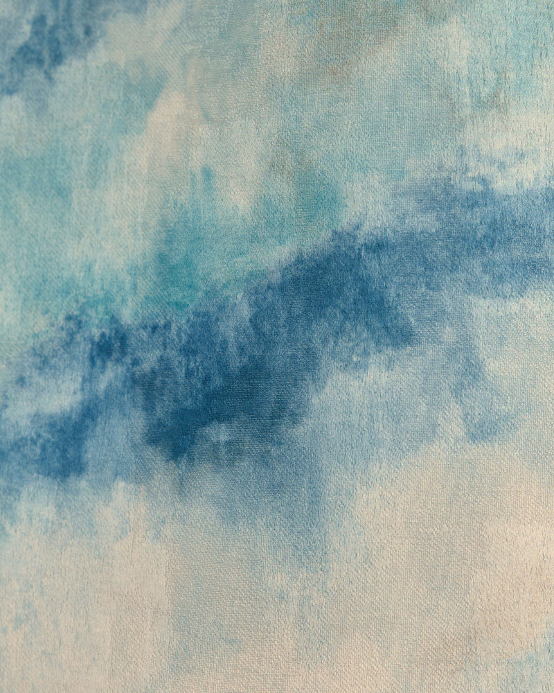 CCF0891-01 VIento Print Denim Elements Fabric by Clarke & Clarke