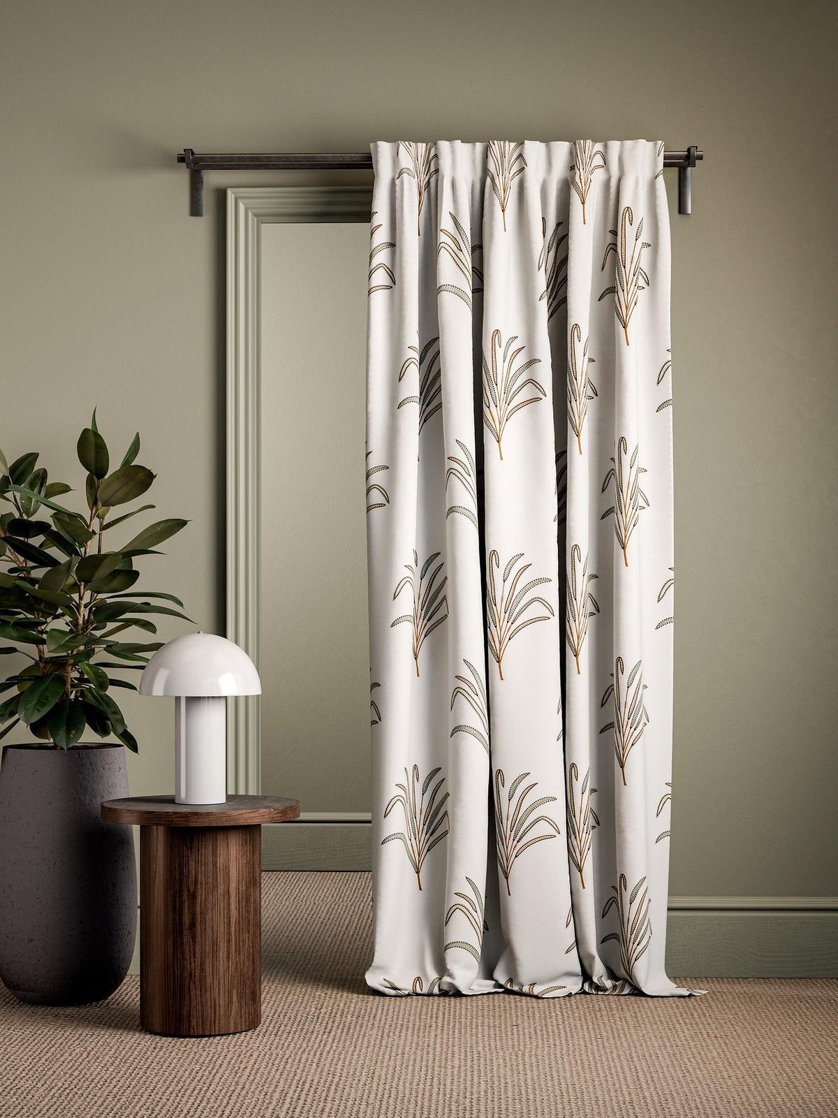 CCF0893-02 Aven Spice Cassia Fabric by Clarke & Clarke