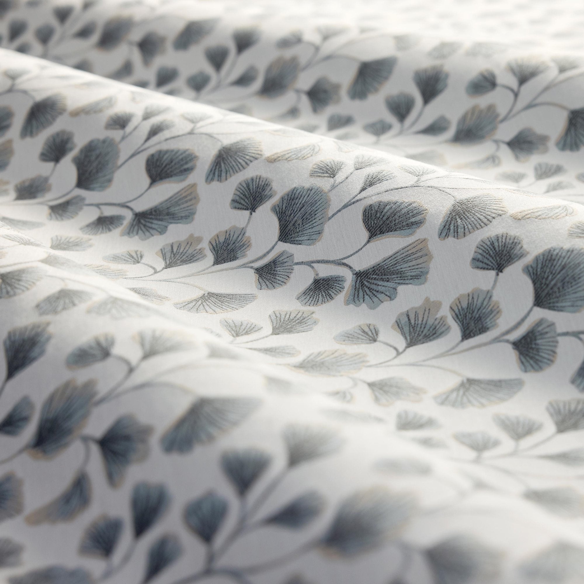 CCF0894-01 Biloba Mineral Cassia Fabric by Clarke & Clarke