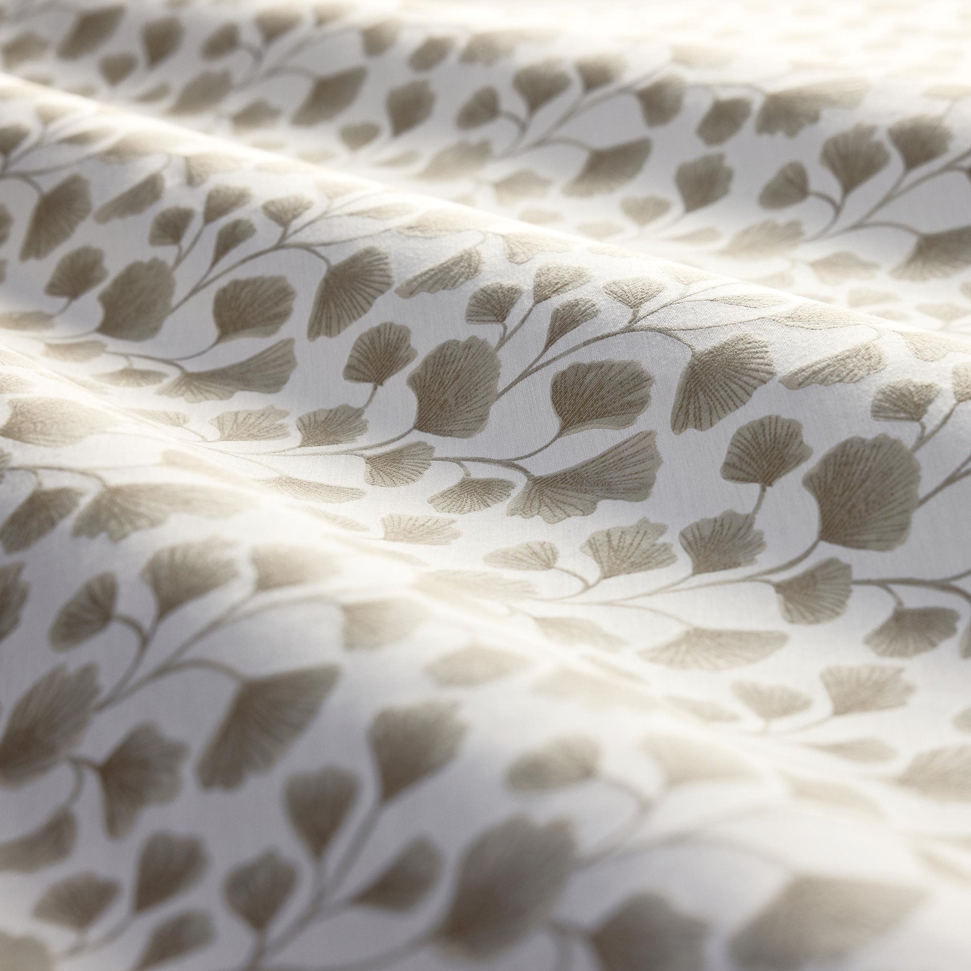 CCF0894-02 Biloba Pebble Cassia Fabric by Clarke & Clarke