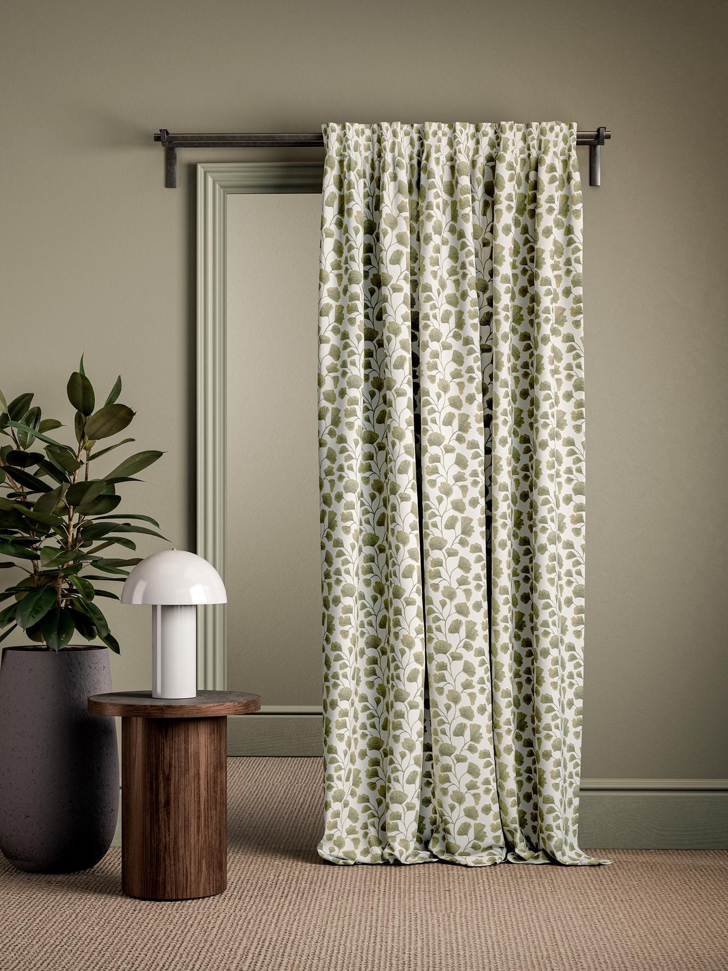 CCF0894-03 Biloba Sage Cassia Fabric by Clarke & Clarke
