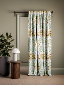 CCF0896-02 Cassia Seafoam / Mustard Fabric by Clarke & Clarke