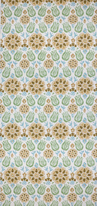 CCF0896-02 Cassia Seafoam / Mustard Fabric by Clarke & Clarke