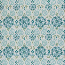 CCF0896-03 Cassia Peacock / Sky Fabric by Clarke & Clarke