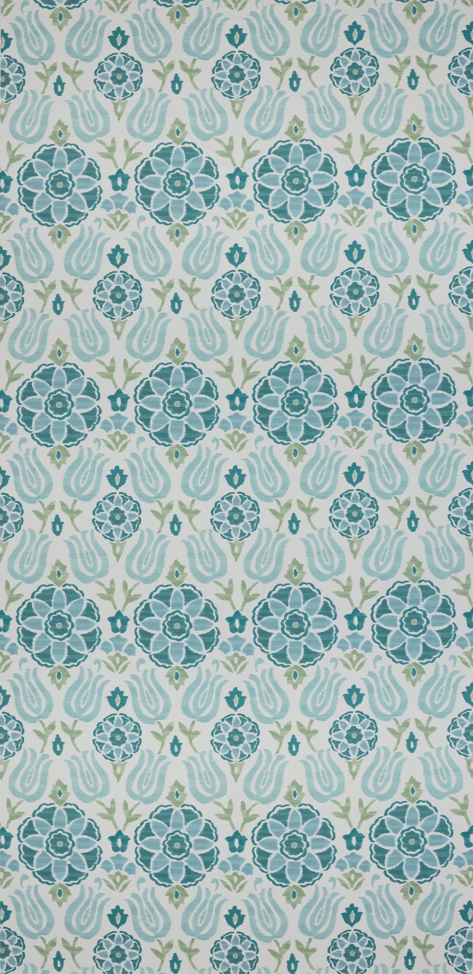 CCF0896-03 Cassia Peacock / Sky Fabric by Clarke & Clarke