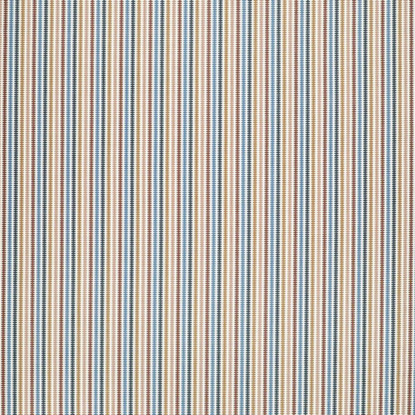 CCF0897-01 Grove Stripe Mustard / Terracotta / Storm Cassia Fabric by Clarke & Clarke