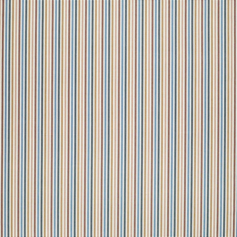 CCF0897-01 Grove Stripe Mustard / Terracotta / Storm Cassia Fabric by Clarke & Clarke
