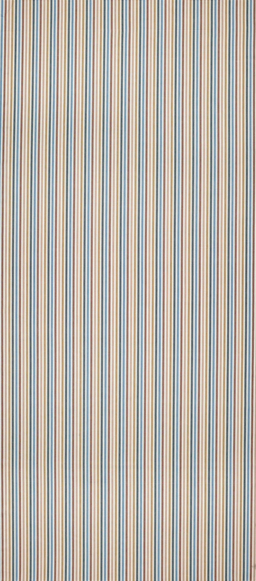CCF0897-01 Grove Stripe Mustard / Terracotta / Storm Cassia Fabric by Clarke & Clarke
