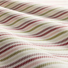 CCF0897-03 Grove Stripe Raspberry / Plum / Olive Cassia Fabric by Clarke & Clarke