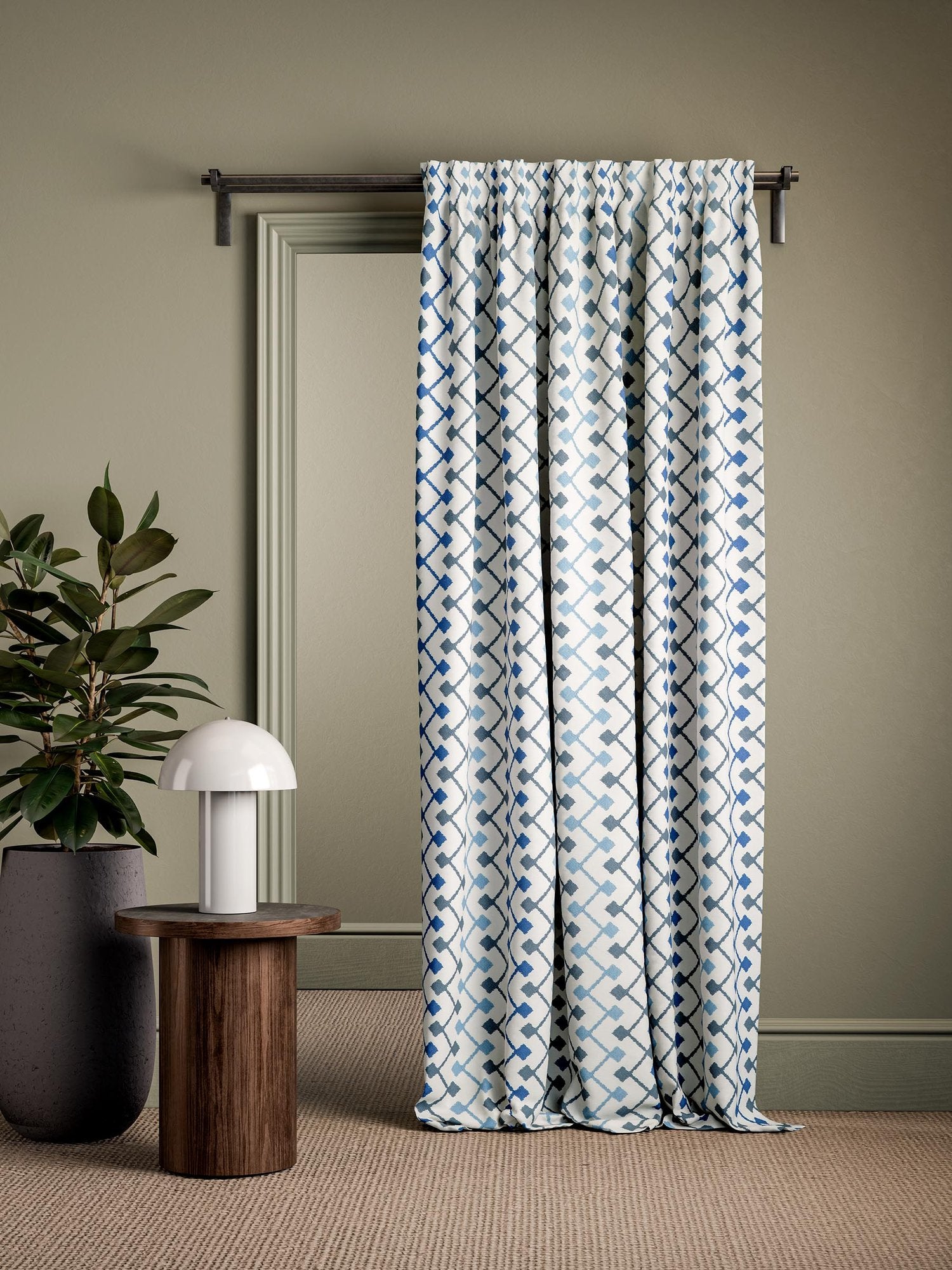 CCF0898-01 Hemlock Midnight Cassia Fabric by Clarke & Clarke