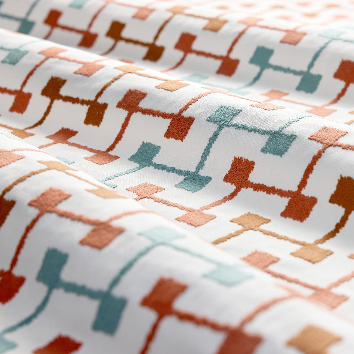 CCF0898-02 Hemlock Rust Cassia Fabric by Clarke & Clarke