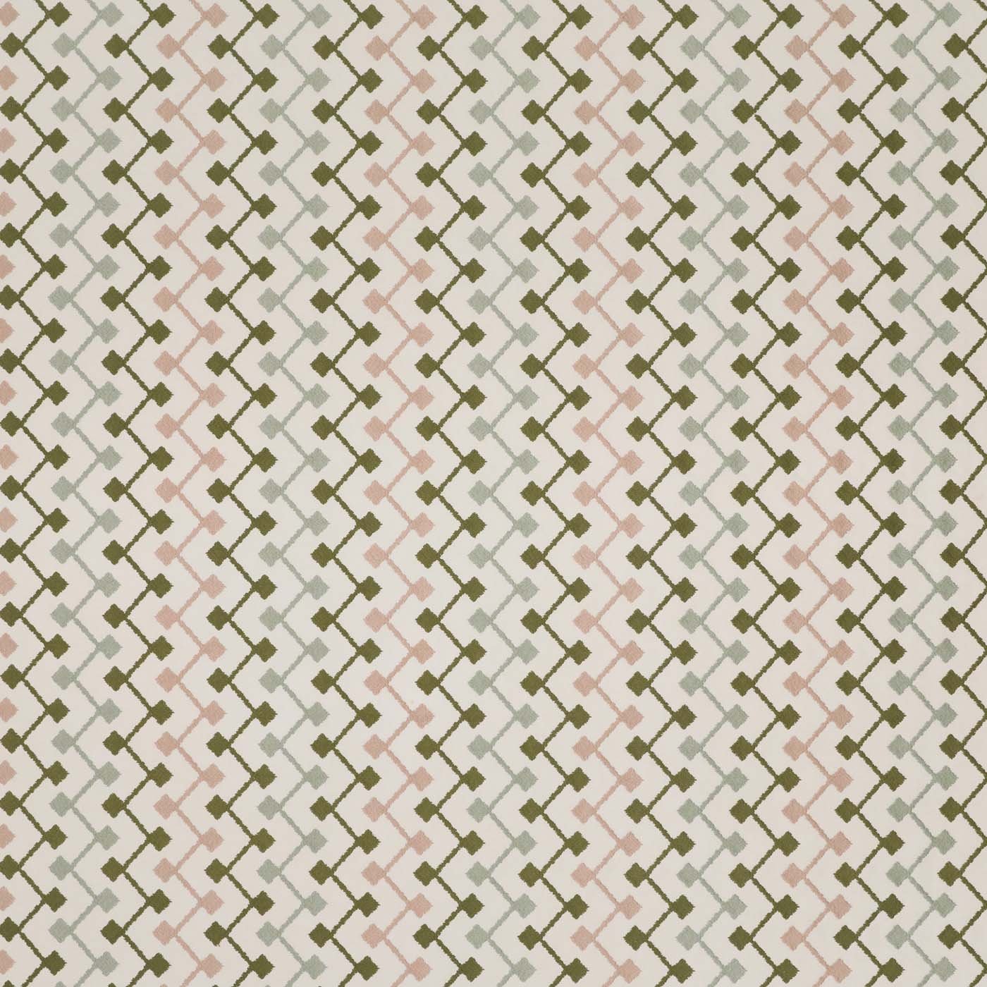CCF0898-04 Hemlock Olive / Blush Cassia Fabric by Clarke & Clarke