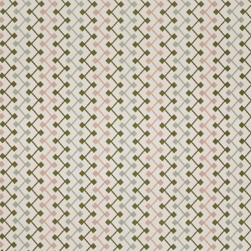CCF0898-04 Hemlock Olive / Blush Cassia Fabric by Clarke & Clarke