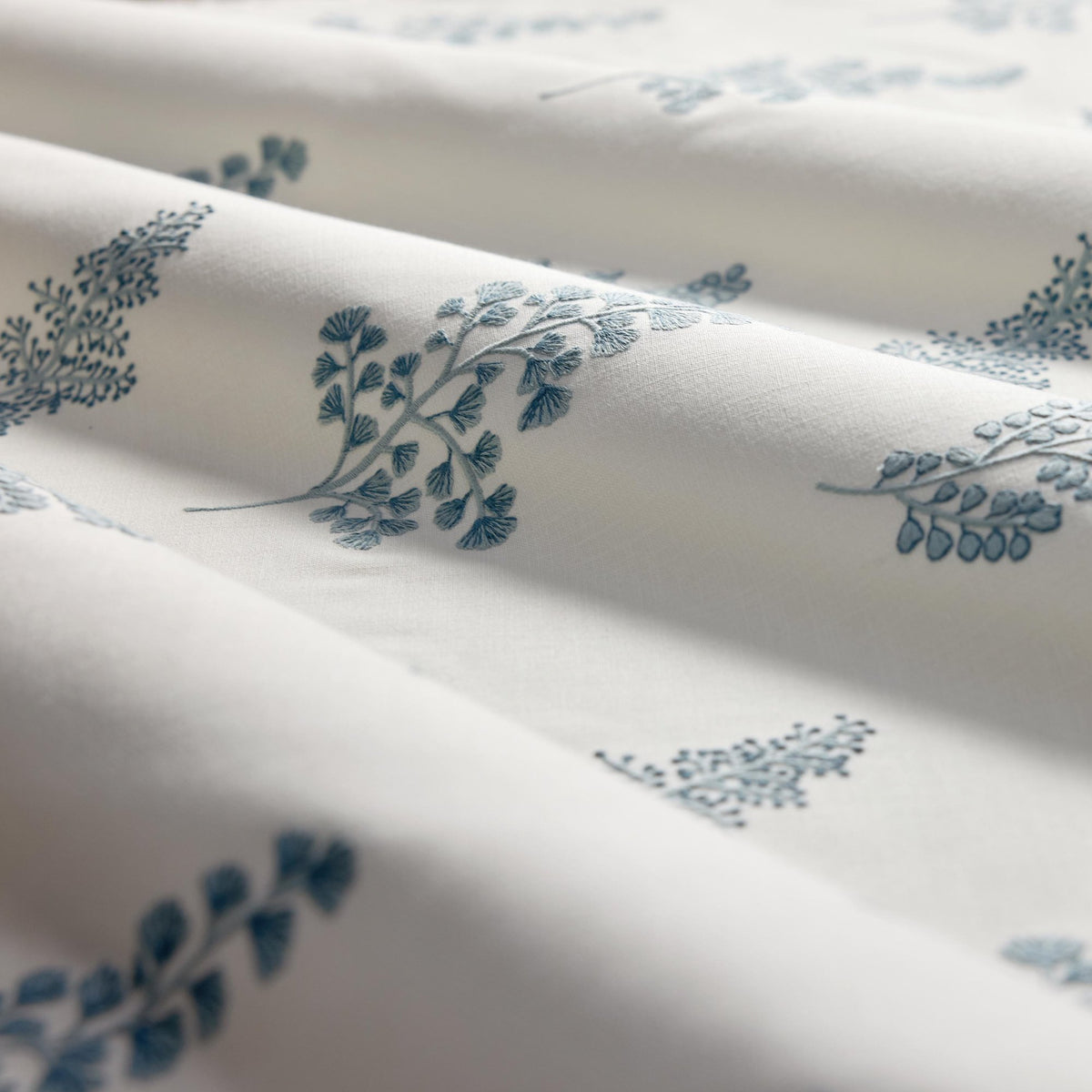 CCF0899-03 Herbarium Sky Cassia Fabric by Clarke & Clarke