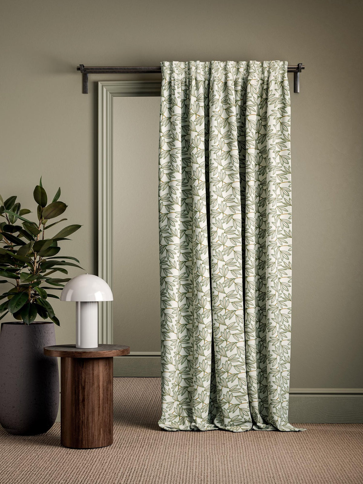 CCF0900-01 Kalmia Herb Cassia Fabric by Clarke & Clarke