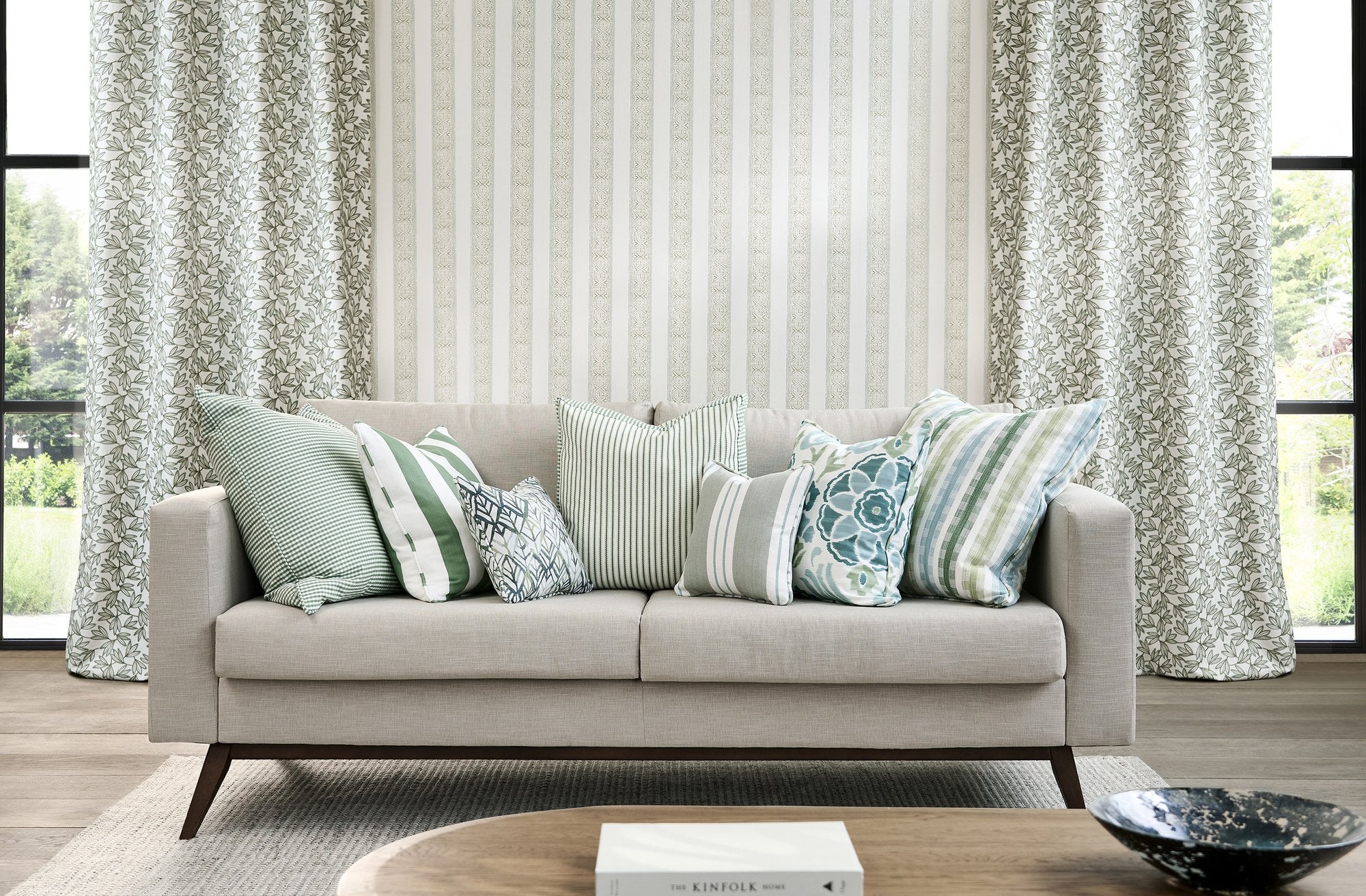 CCF0900-01 Kalmia Herb Cassia Fabric by Clarke & Clarke