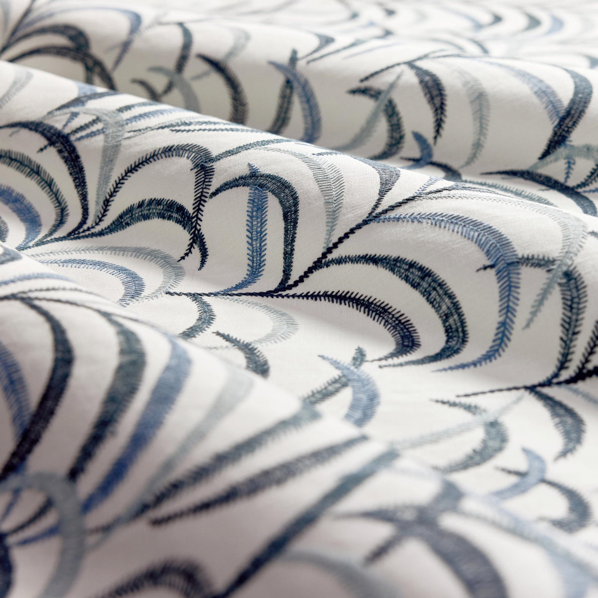 CCF0901-02 Tibby Midnight Cassia Fabric by Clarke & Clarke