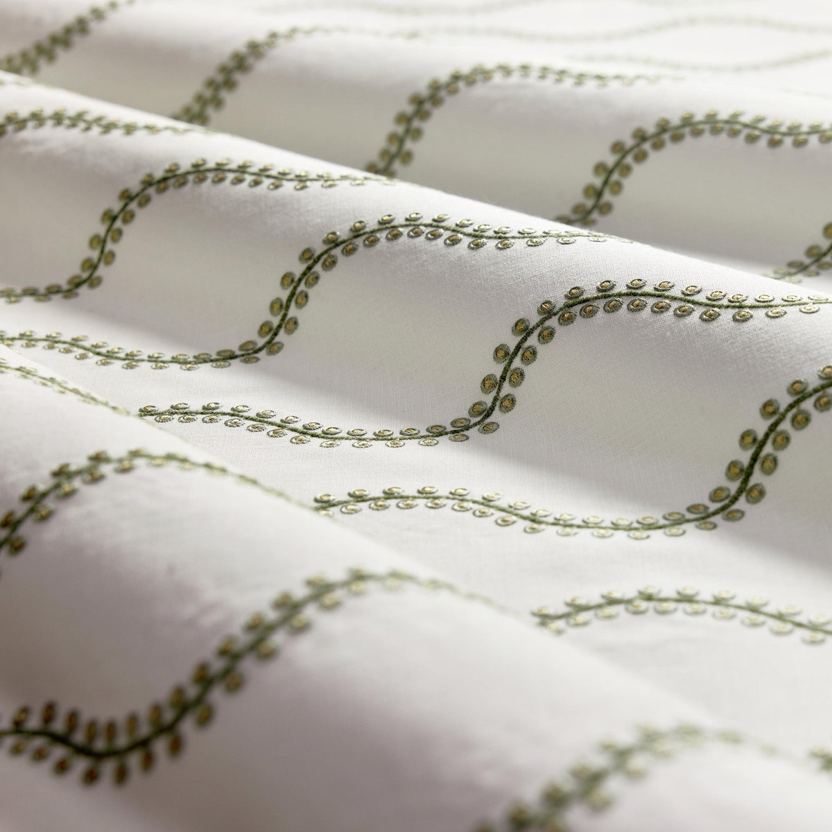 CCF0902-03 Woburn II Sage Cassia Fabric by Clarke & Clarke