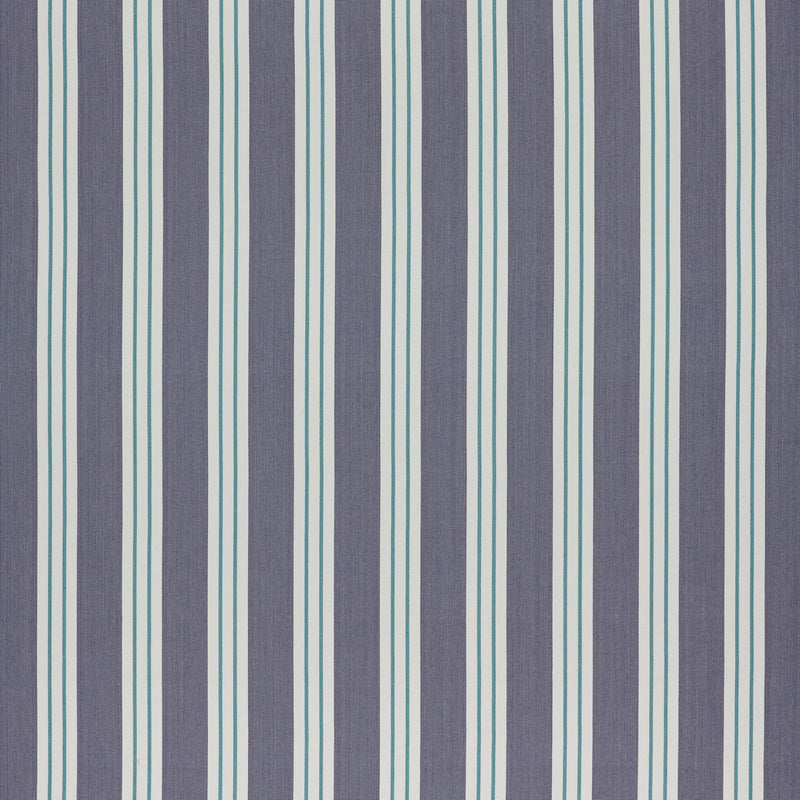 CCF0905-05 Foxdale Periwinkle / Aqua Edgeworth II Fabric by Clarke & Clarke