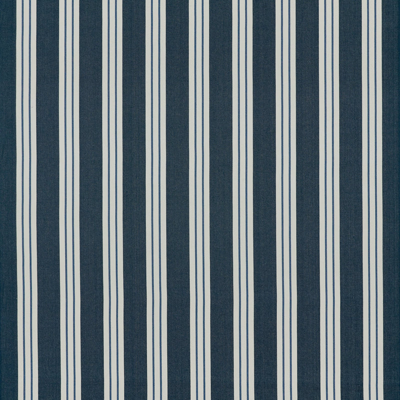 CCF0905-06 Foxdale Navy / Delft Edgeworth II Fabric by Clarke & Clarke