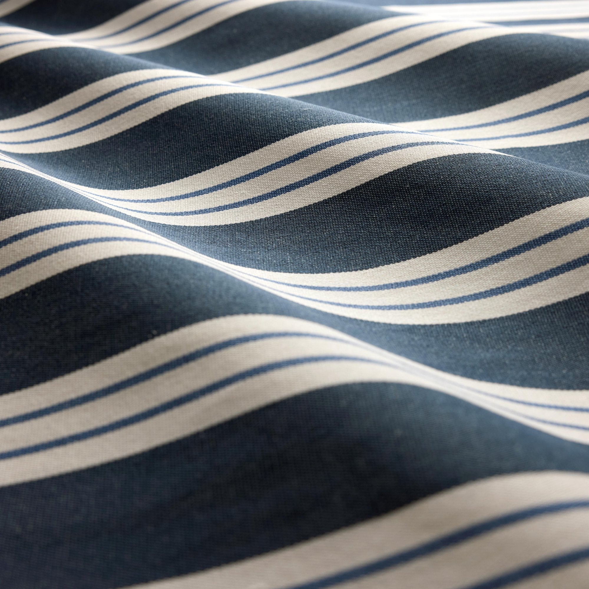 CCF0905-06 Foxdale Navy / Delft Edgeworth II Fabric by Clarke & Clarke