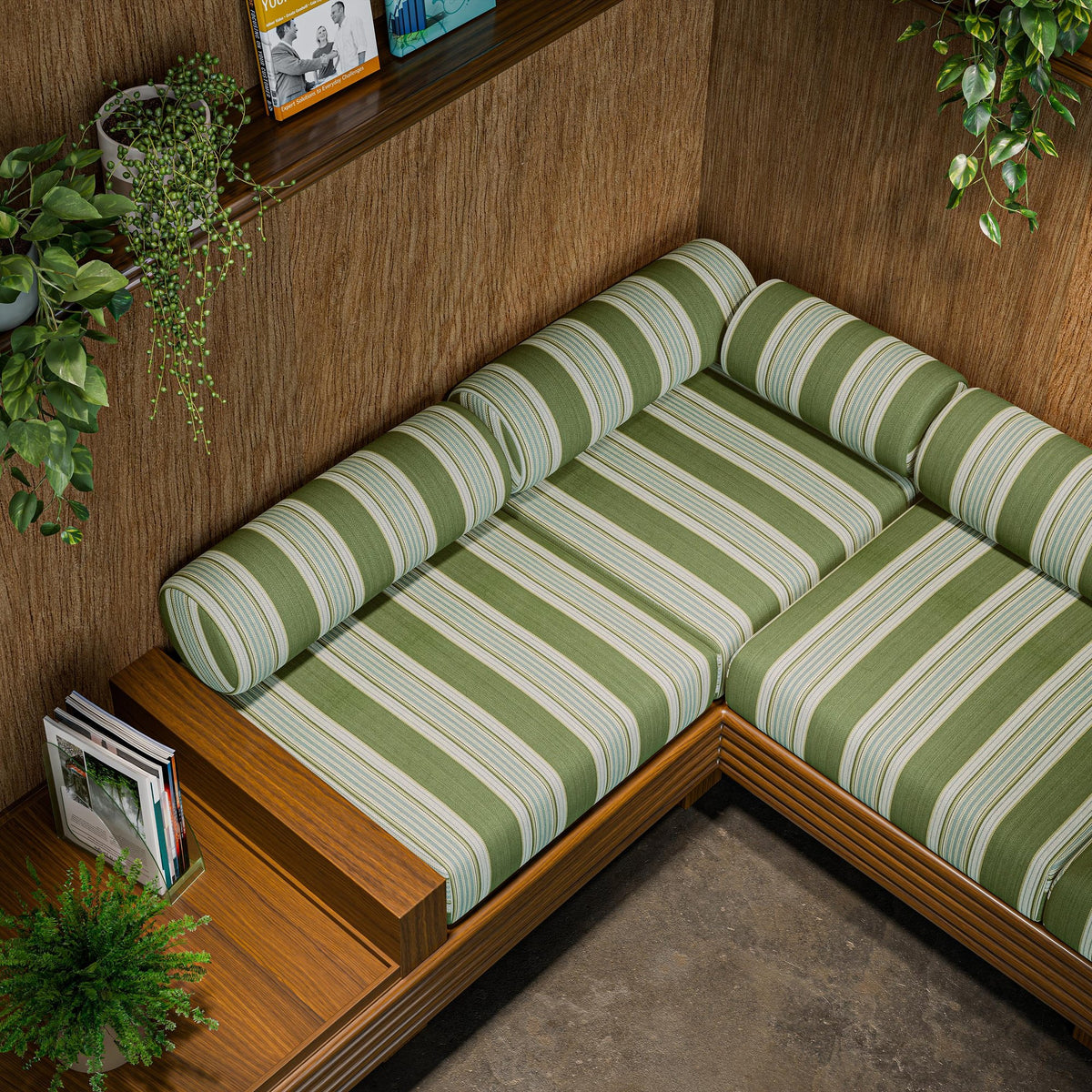 CCF0906-01 Marylebone Herby / Sky Edgeworth II Fabric by Clarke & Clarke