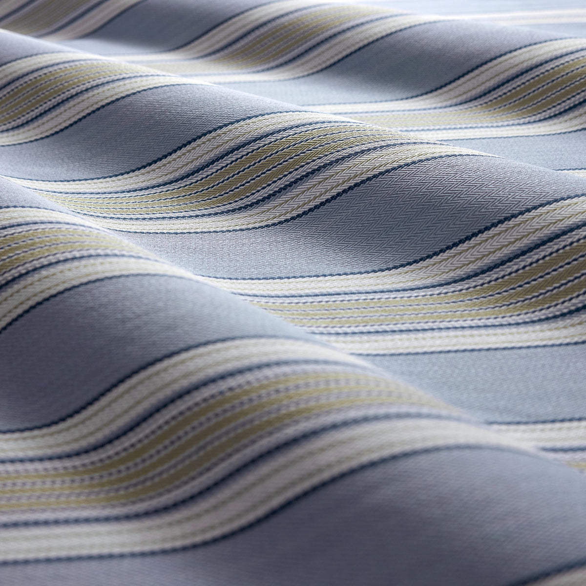 CCF0906-02 Marylebone Cornflower / Pebble Edgeworth II Fabric by Clarke & Clarke