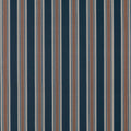 Marylebone Navy / Rust Edgeworth II Fabric by Clarke & Clarke