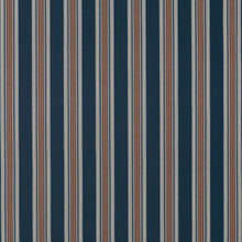 CCF0906-03 Marylebone Navy / Rust Edgeworth II Fabric by Clarke & Clarke