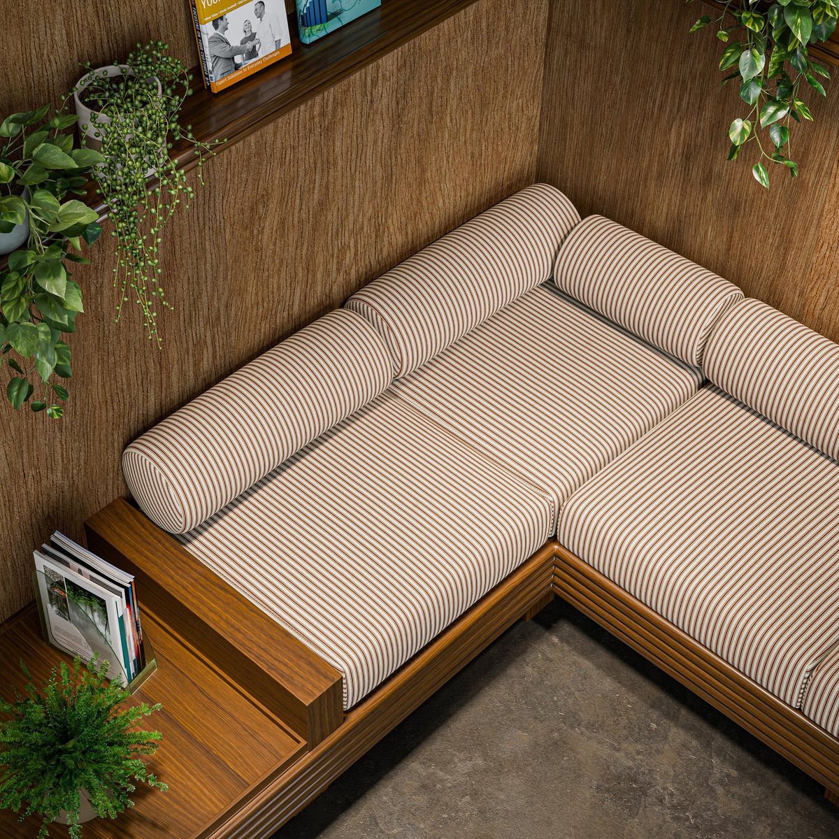 CCF0908-03 Robinia Spice Edgeworth II Fabric by Clarke & Clarke