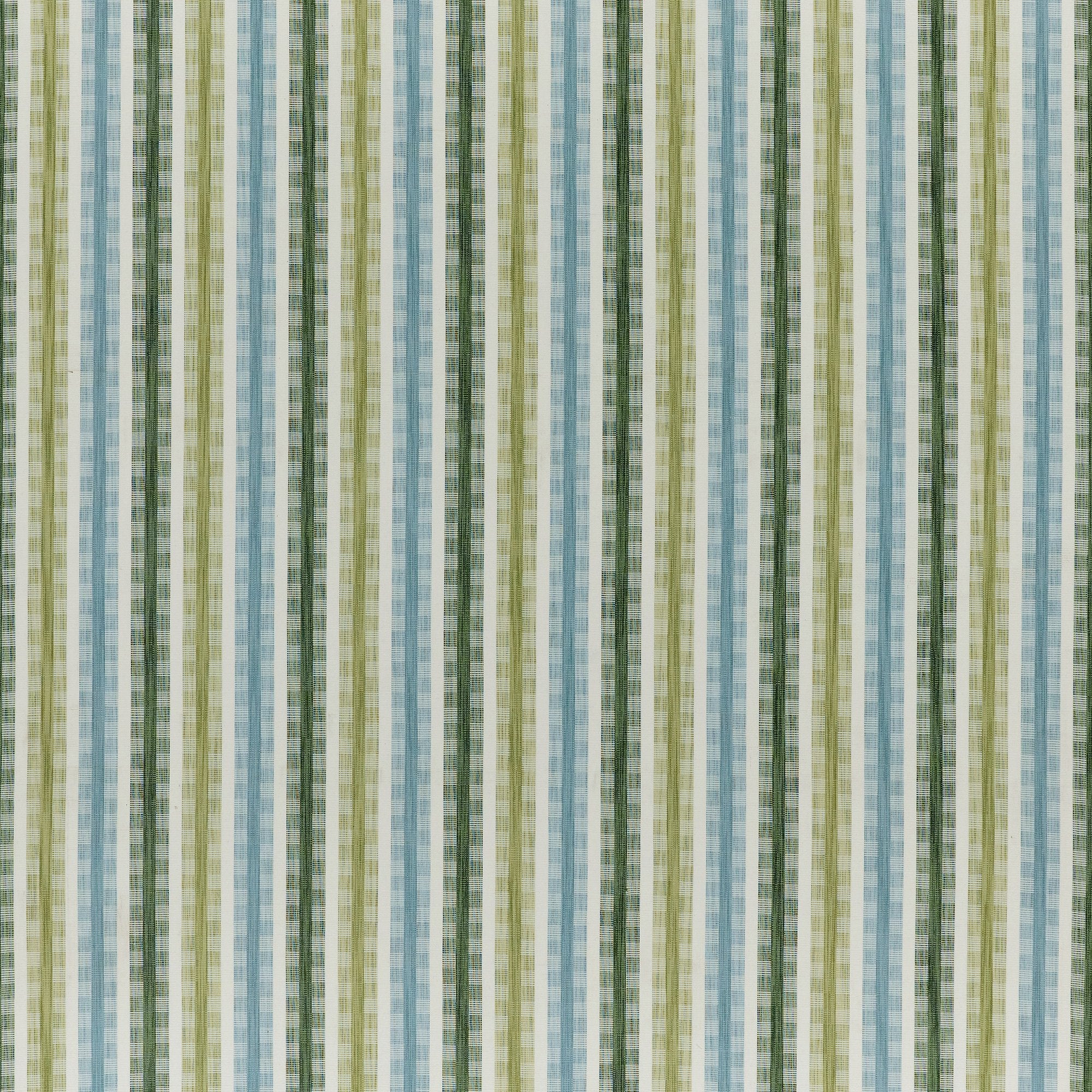 CCF0910-01 Willowbourne Sky / Herb / Lime Edgeworth II Fabric by Clarke & Clarke