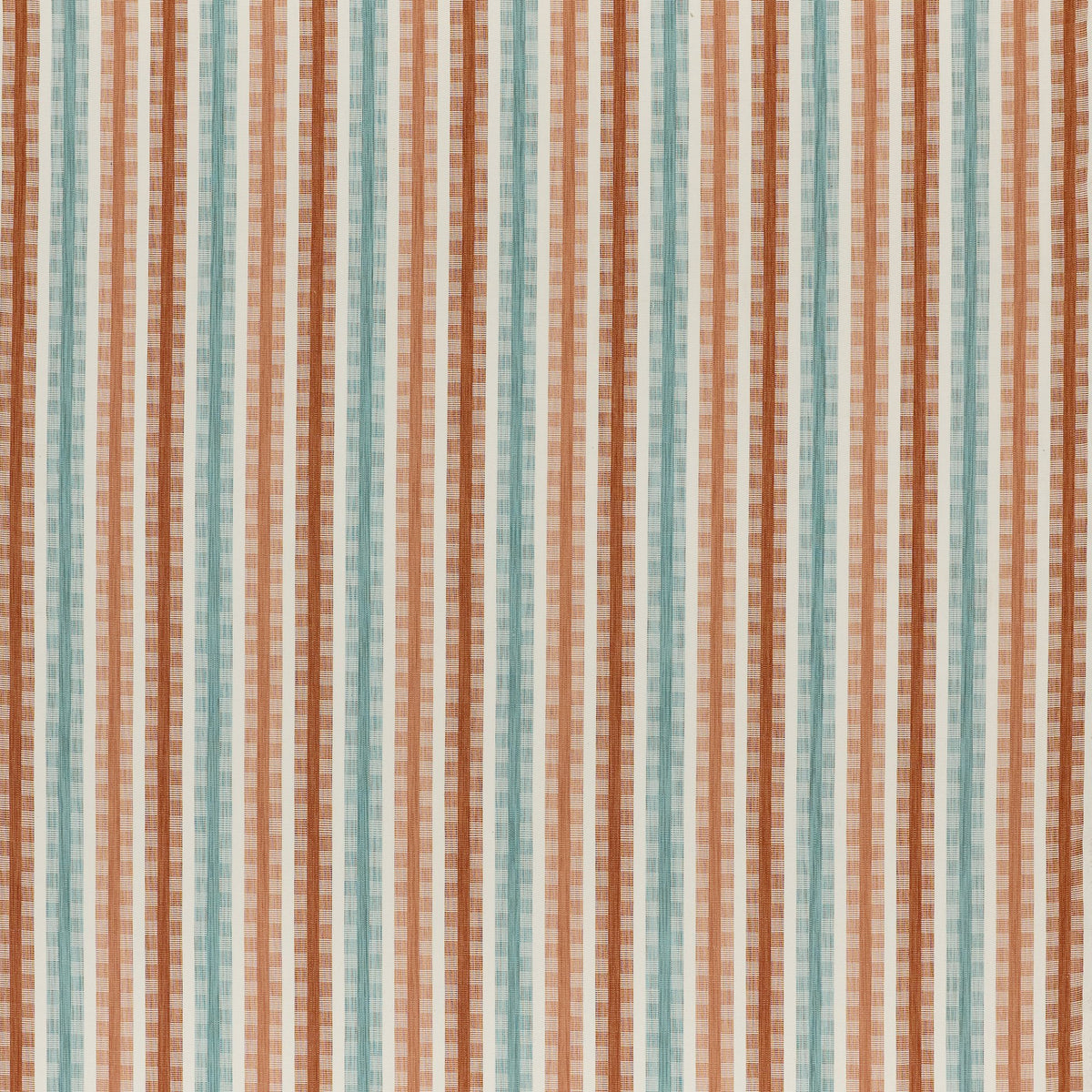 CCF0910-03 Willowbourne Spice / Sky Edgeworth II Fabric by Clarke & Clarke