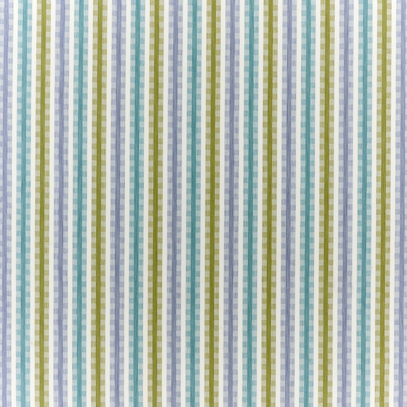 CCF0910-04 Willowbourne Periwinkle / Aqua / Lime Edgeworth II Fabric by Clarke & Clarke