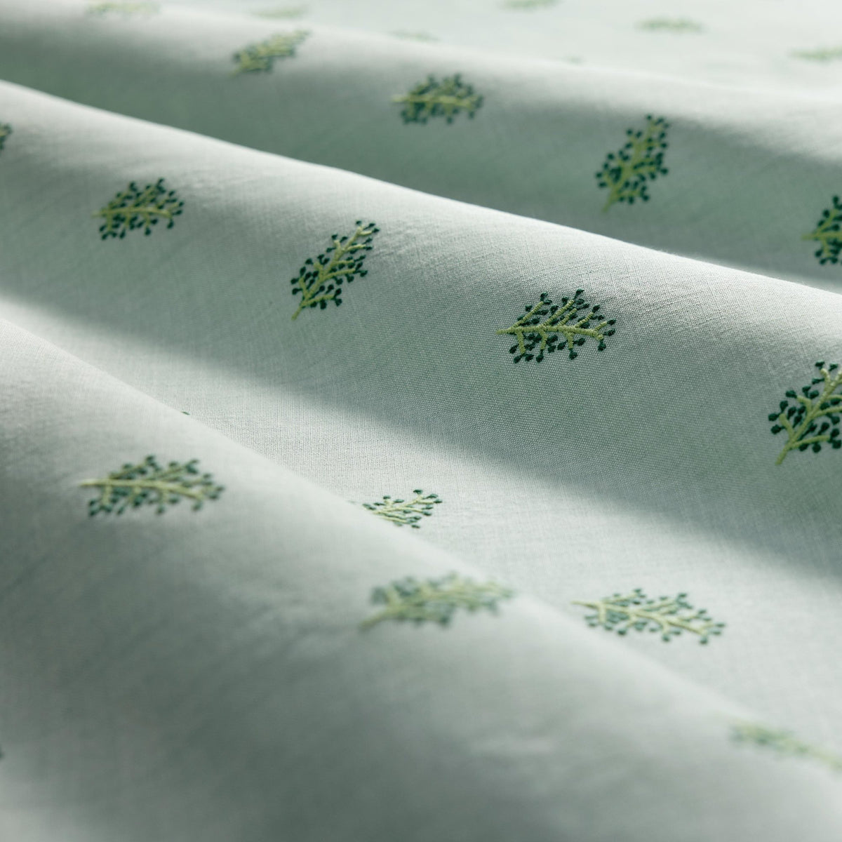 CCF0912-01 Mini Herbarium Seafoam Cassia Fabric by Clarke & Clarke