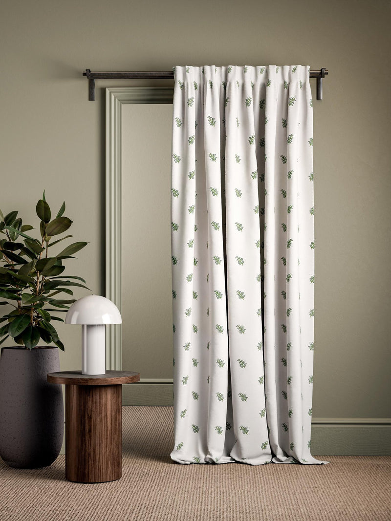 CCF0912-02 Mini Herbarium Sage Cassia Fabric by Clarke & Clarke