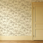 CCW0164-05 Boschetto Linen/Mocha Elements Wallpaper by Clarke & Clarke