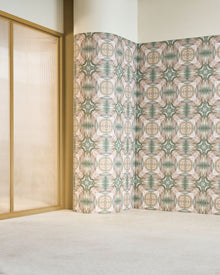 CCW0167-01 Kalia Mineral/Blush Wallpaper by Clarke & Clarke